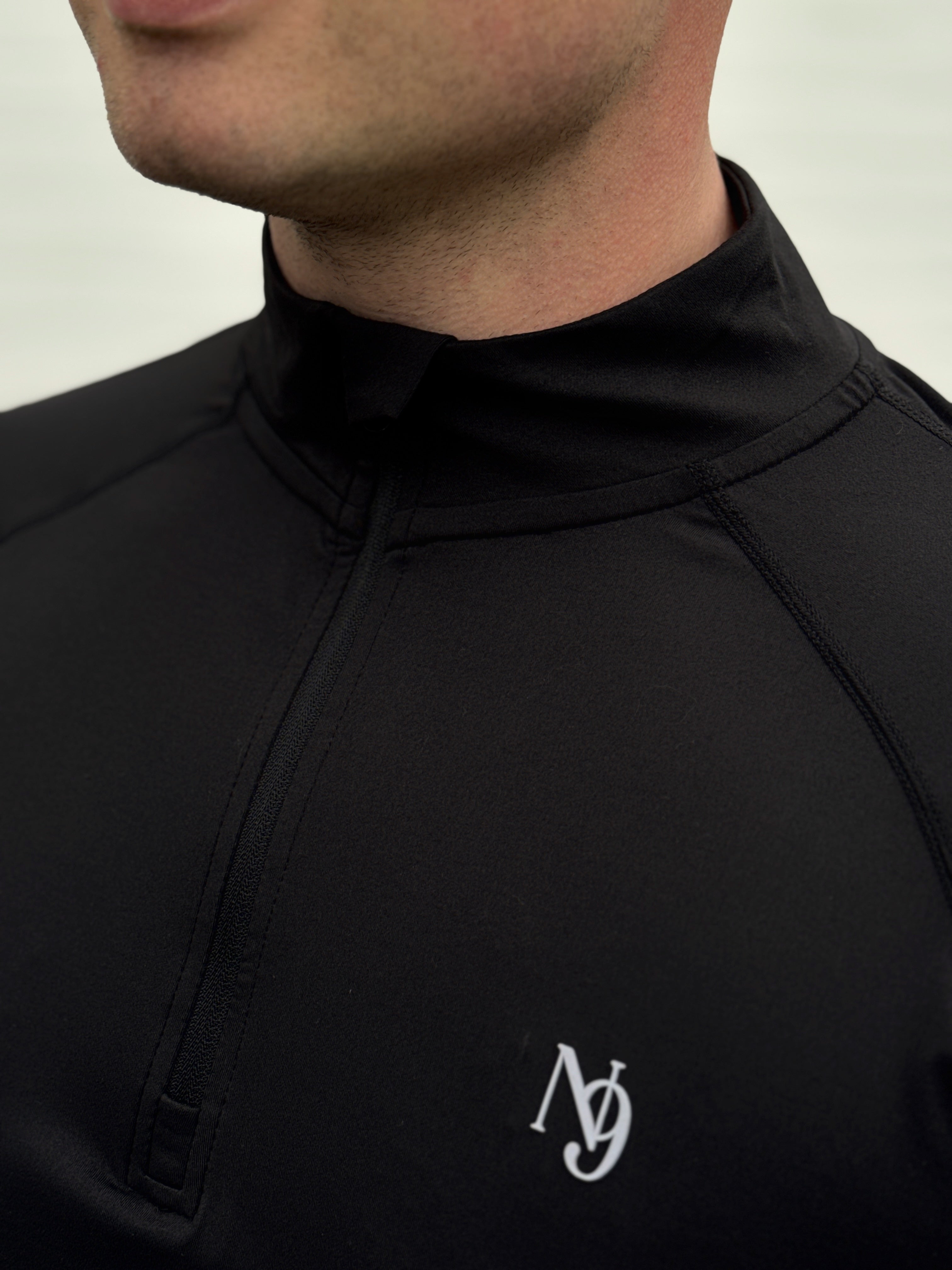 Mr. Rafal 1/4 Zip - Black