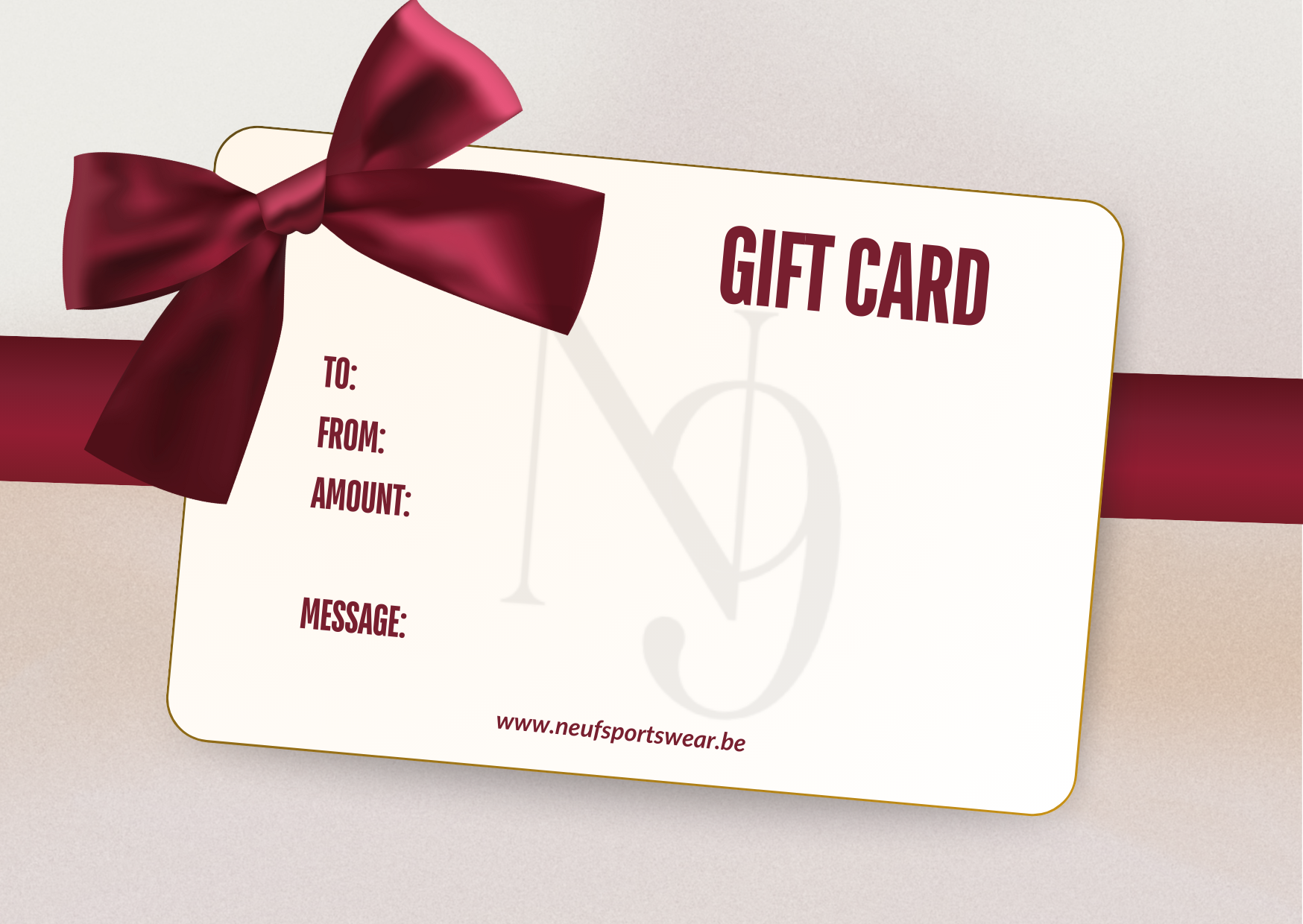 NEW. Gift card