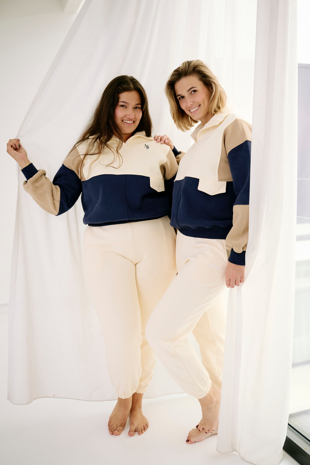 Royal Sweater - Blue/Beige/Creme