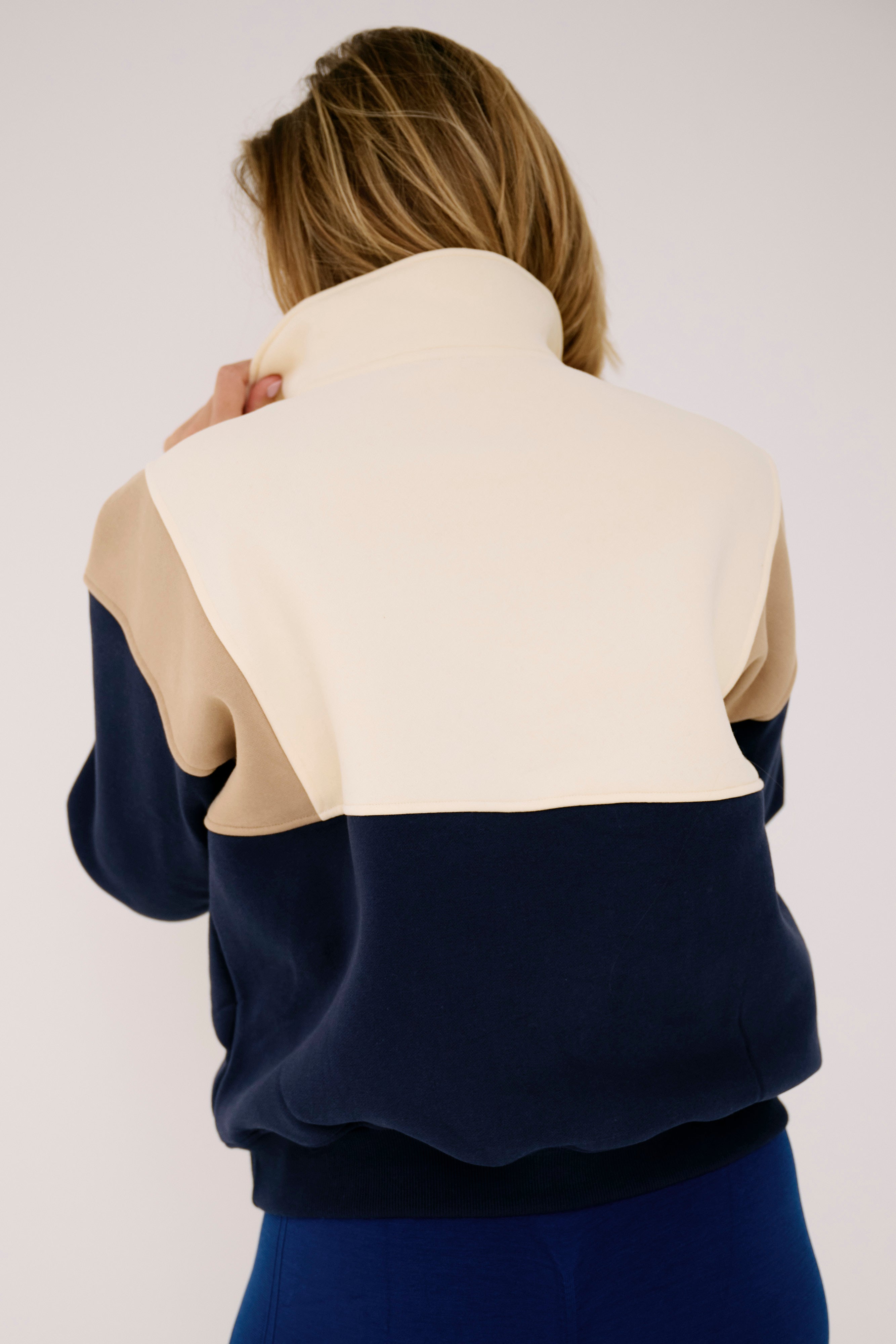 Royal Sweater - Blue/Beige/Creme