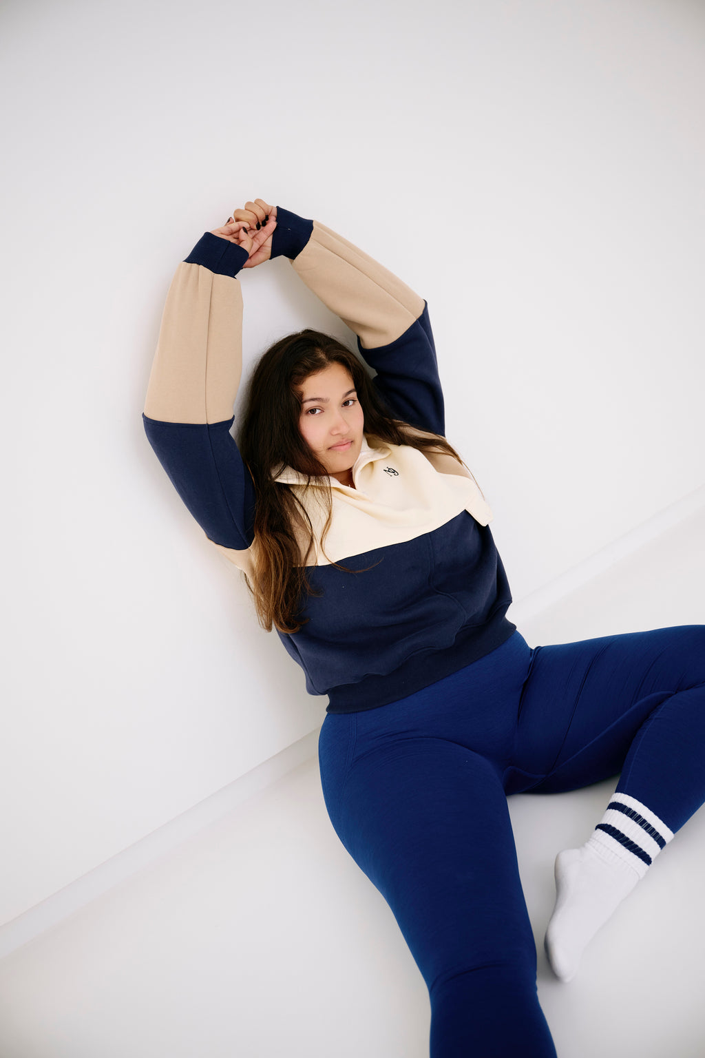 Royal Sweater - Blue/Beige/Creme